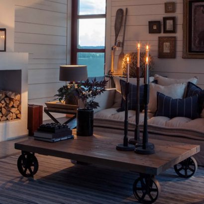 Salón decorado Vintage