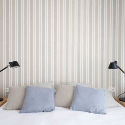 papel tapiz en dormitorio