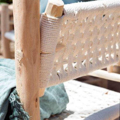 Silla estilo rústico