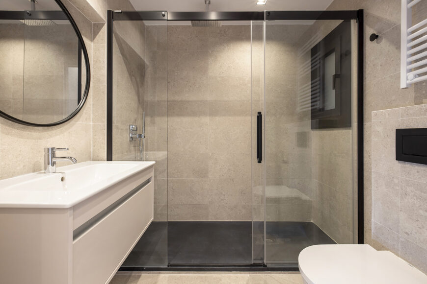 mamparas de baño en el interiorismo